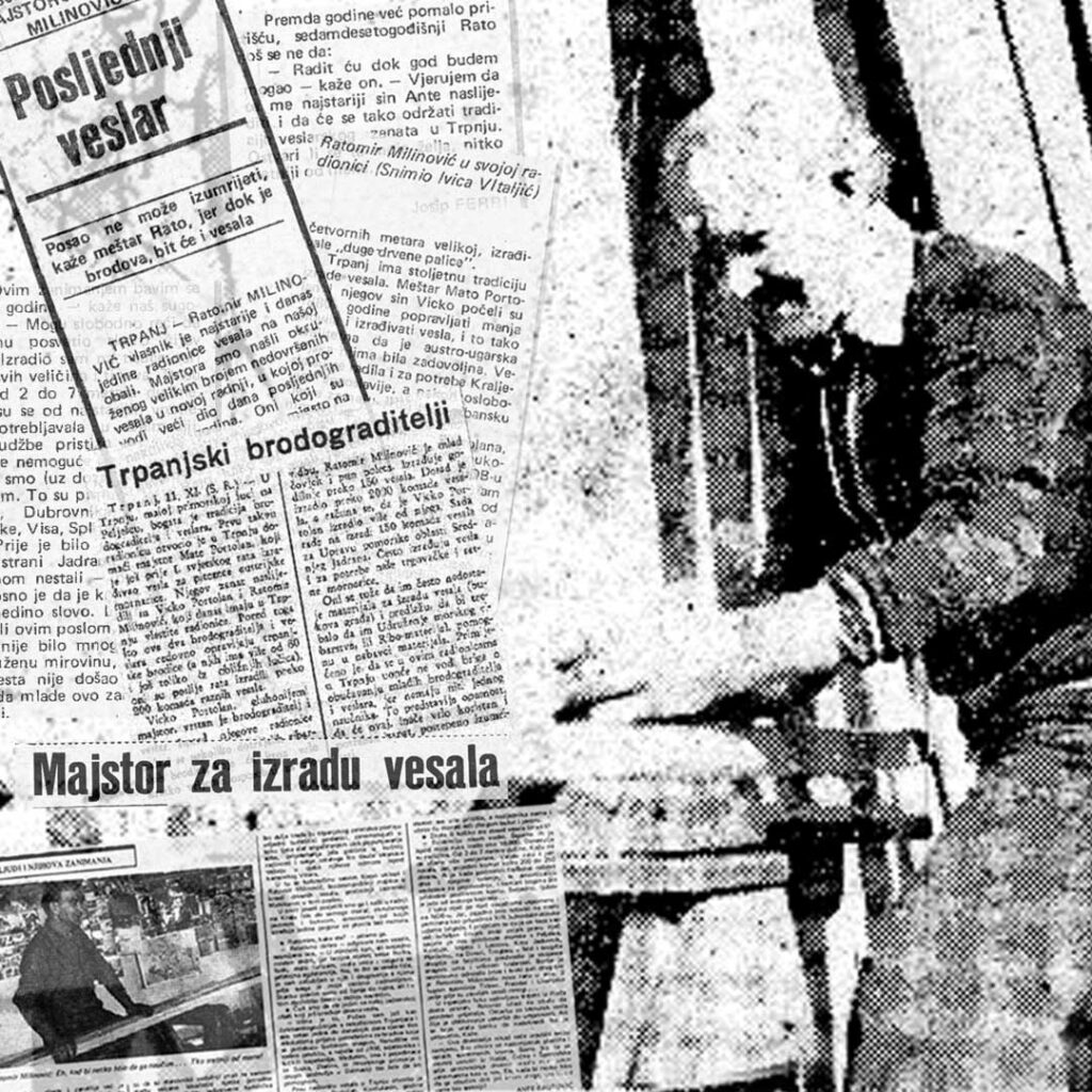 Vesla - Drvena vesla izrada - barke - Trpanj